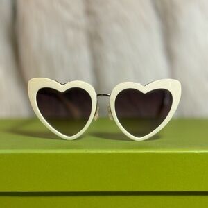 Heart-Shaped White Guess and Sunglasses